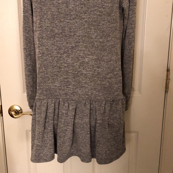 Gray Drop Waist Peplum Flounce Dress - Picture 13 of 14